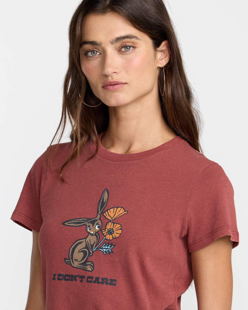 Don't Care 411 Tee - Madder Brown