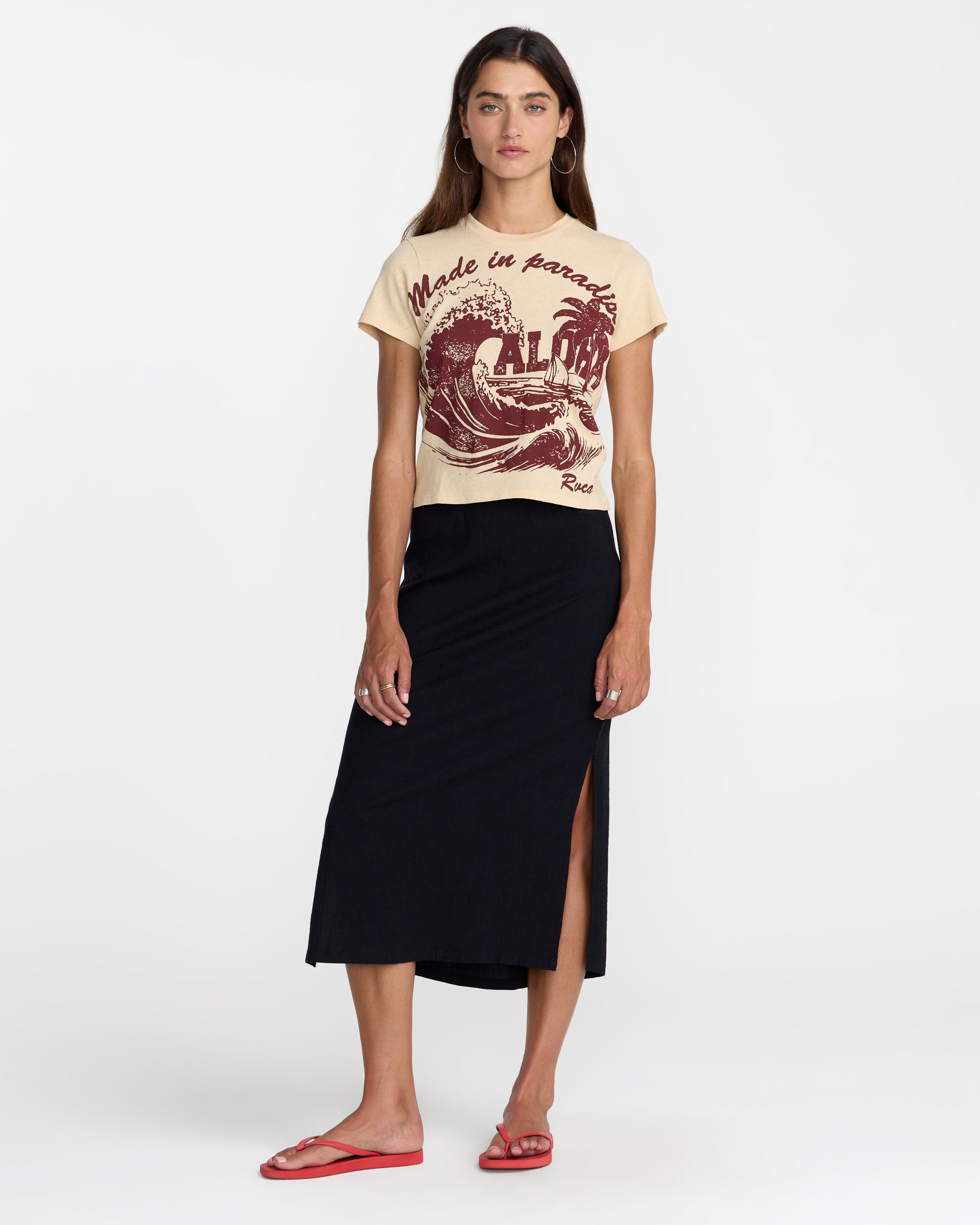 Made In Paradise Tee - Light Tan