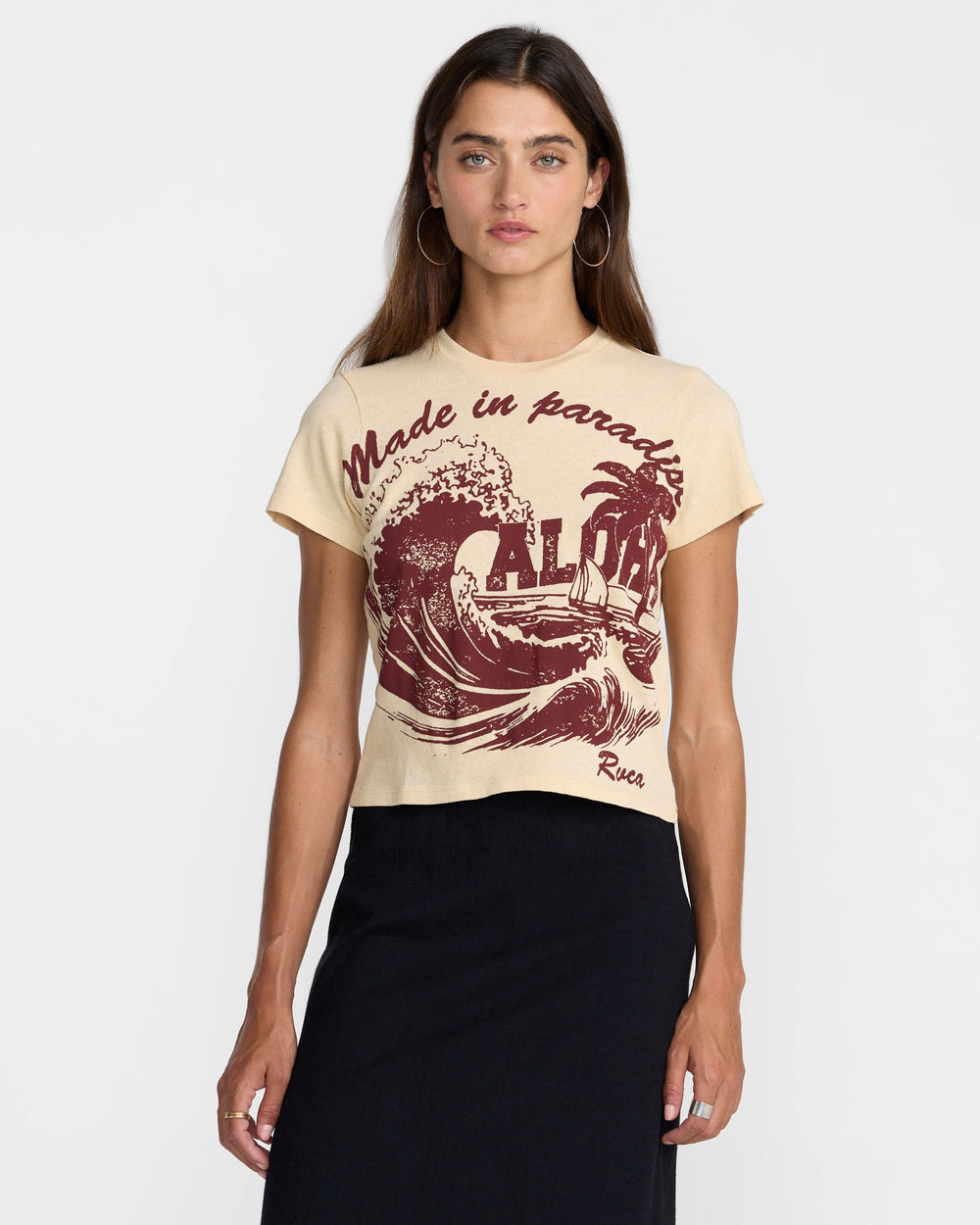 Made In Paradise Tee - Light Tan