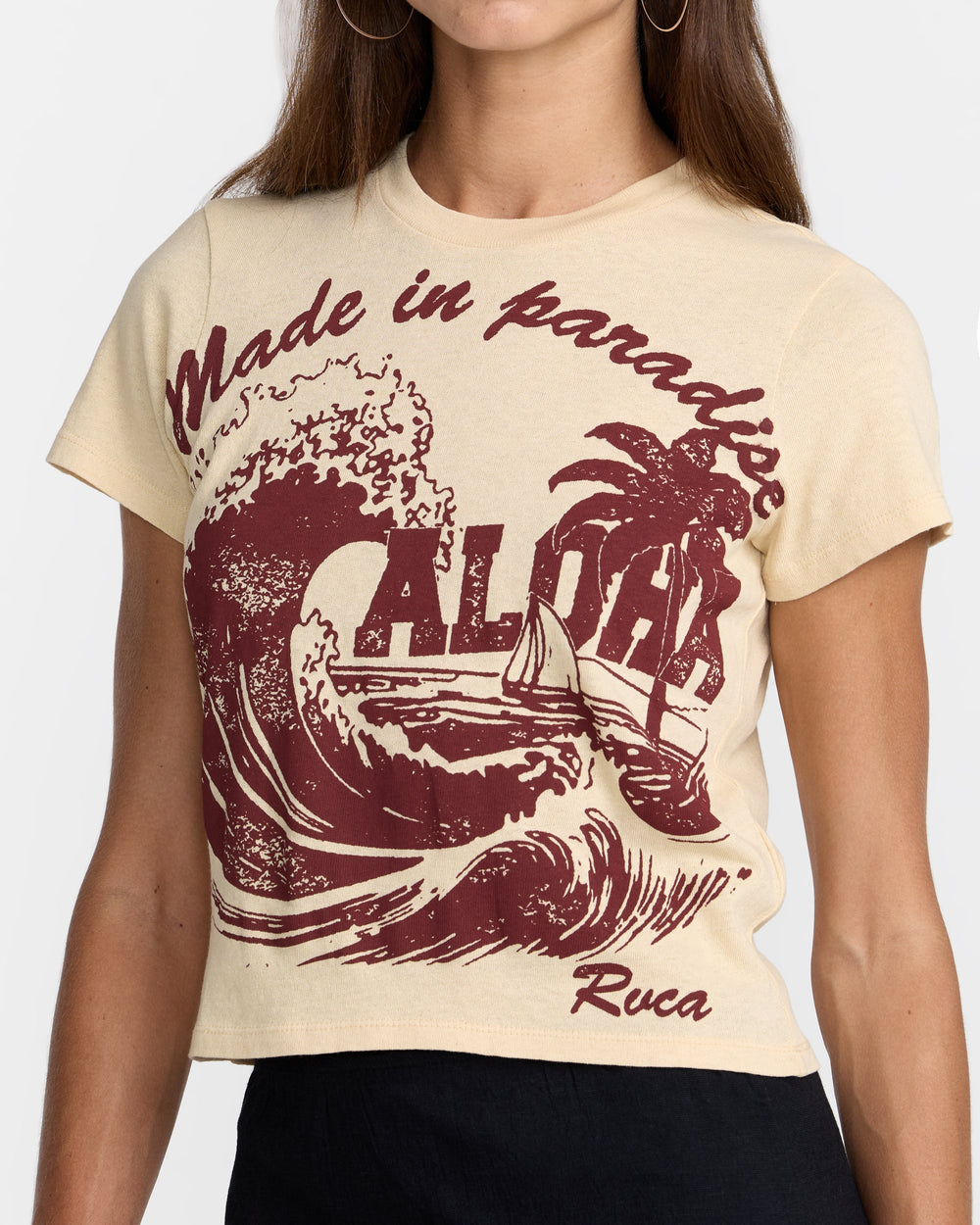Made In Paradise Tee - Light Tan