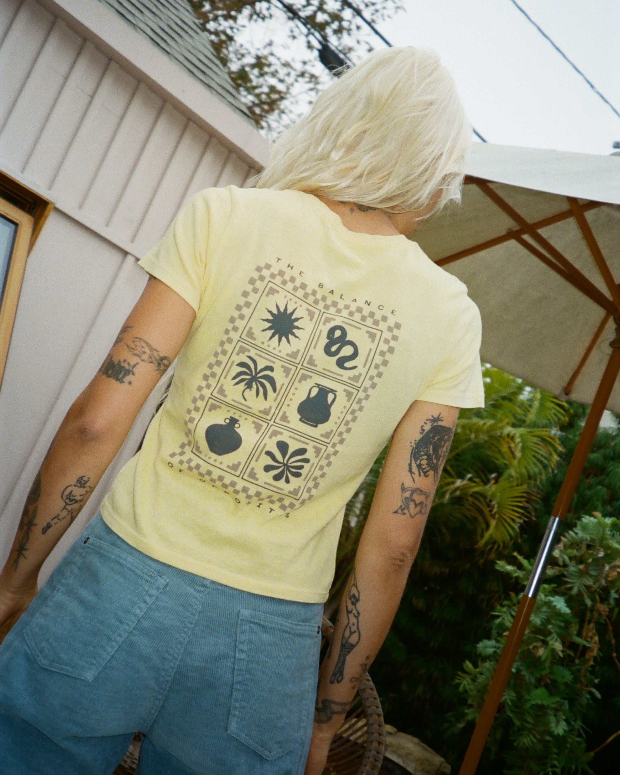 411 Tee - Pale Yellow