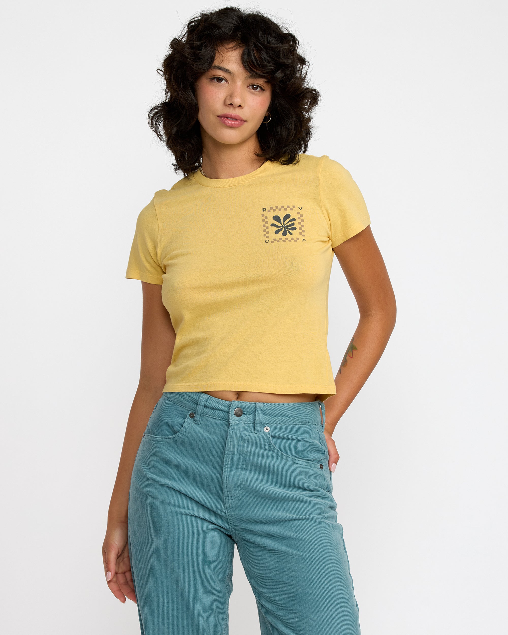 411 Tee - Pale Yellow