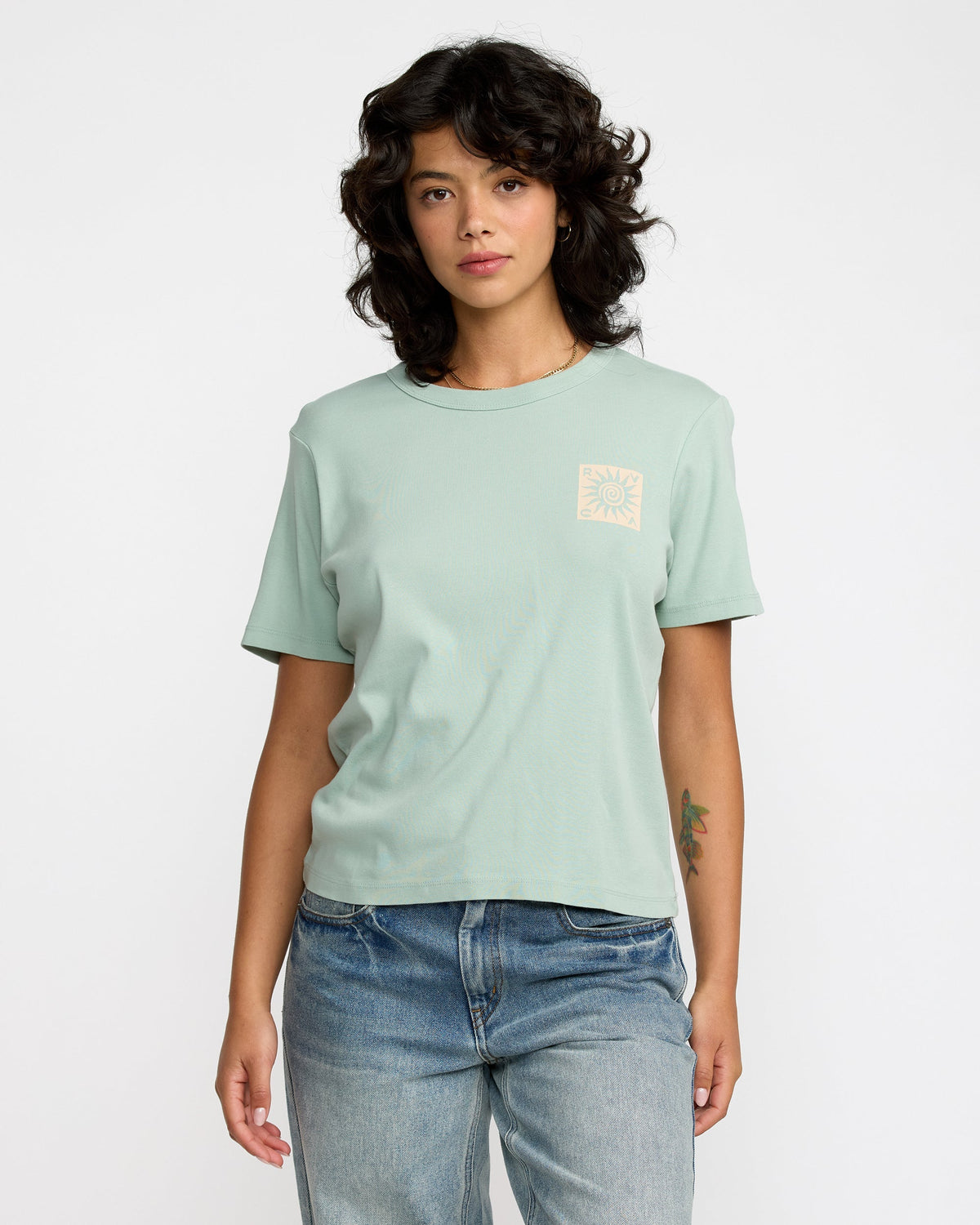 Daily Tee - Mist Blue Solid