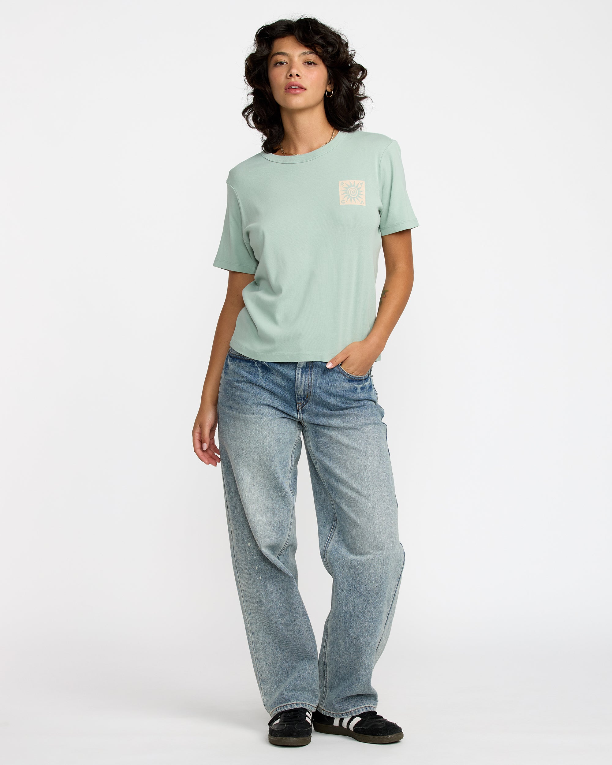 Daily Tee - Mist Blue Solid