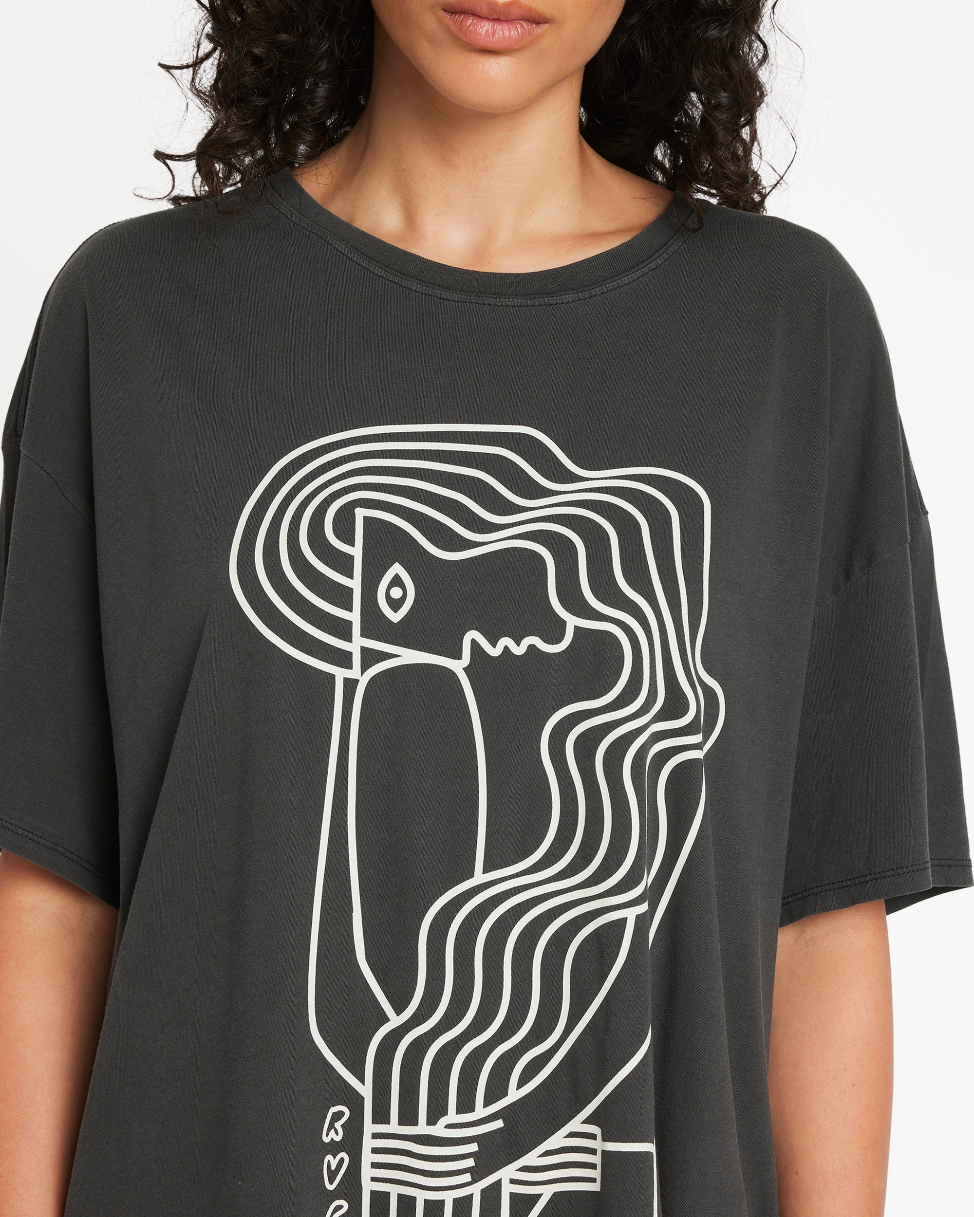 Baggie Tee II - Washed Black