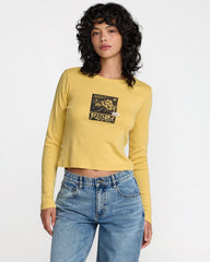 Mel G Long Sleeve Tee - Pale Yellow