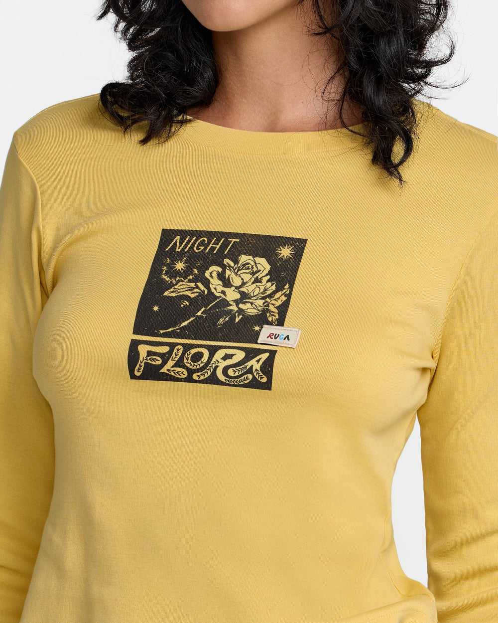 Mel G Long Sleeve Tee - Pale Yellow