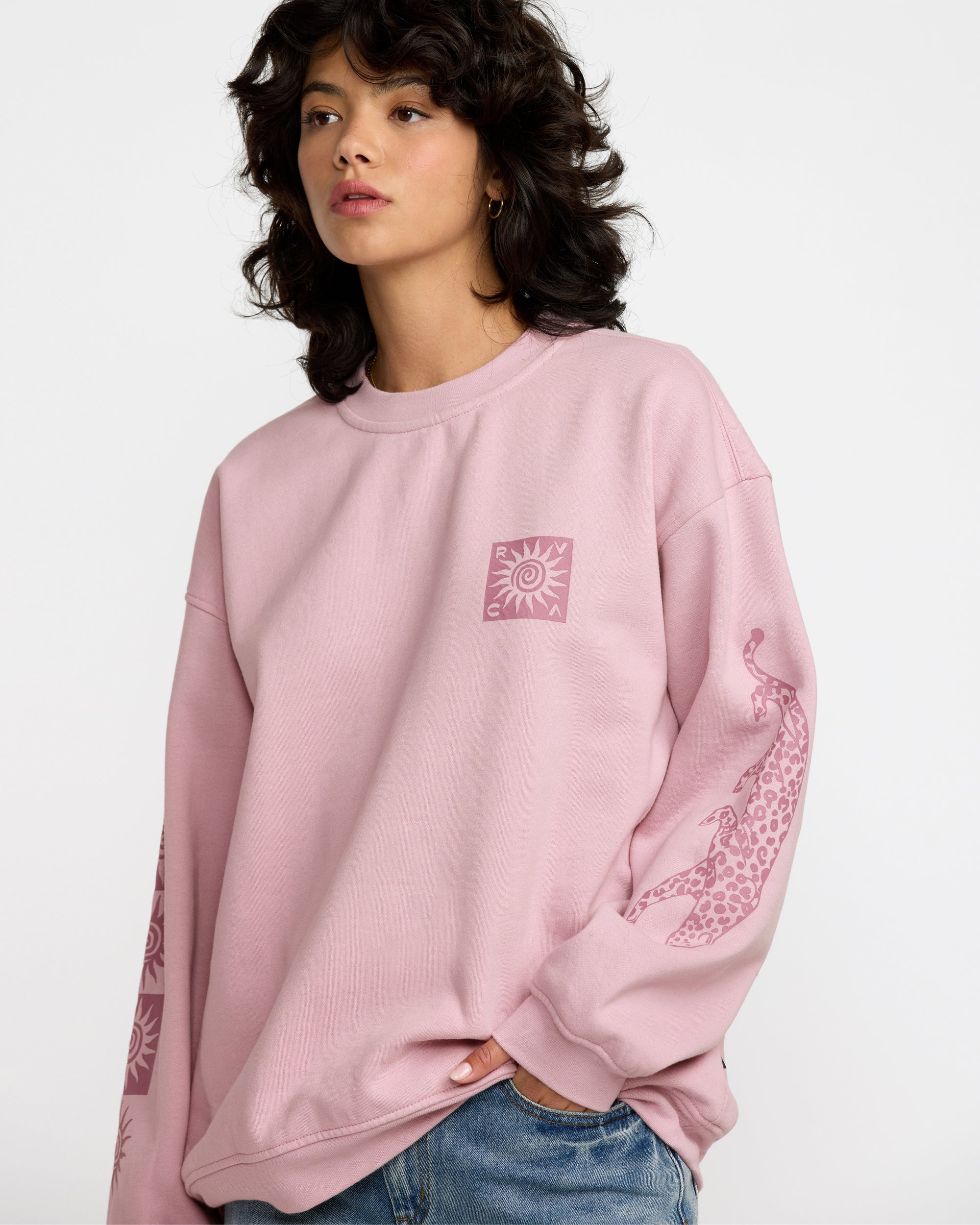 Baggie Boyfriend Crew - Lush Lilac
