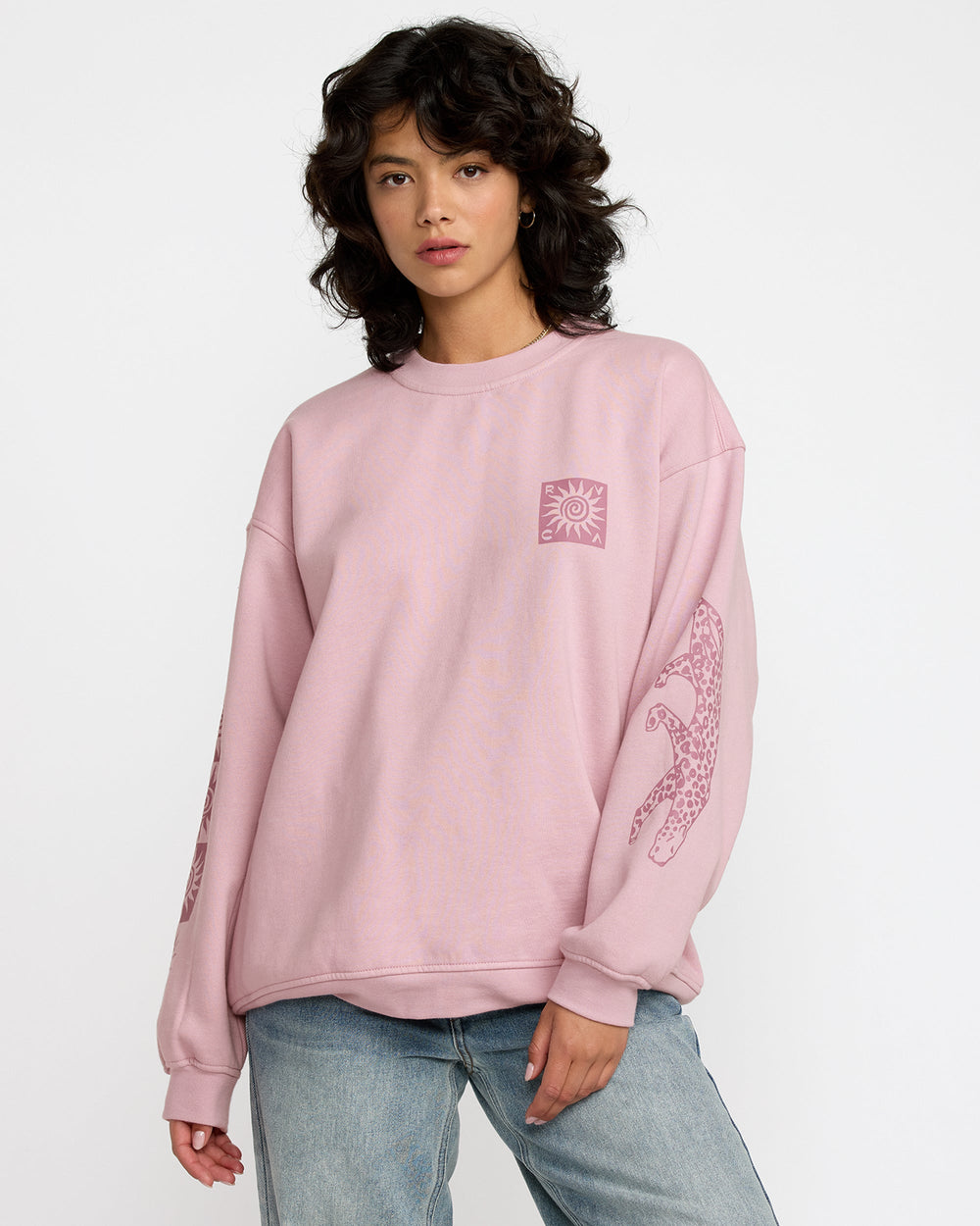 Baggie Boyfriend Crew - Lush Lilac