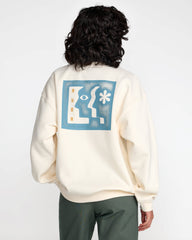 Baggie Boyfriend Pullover - Antique White