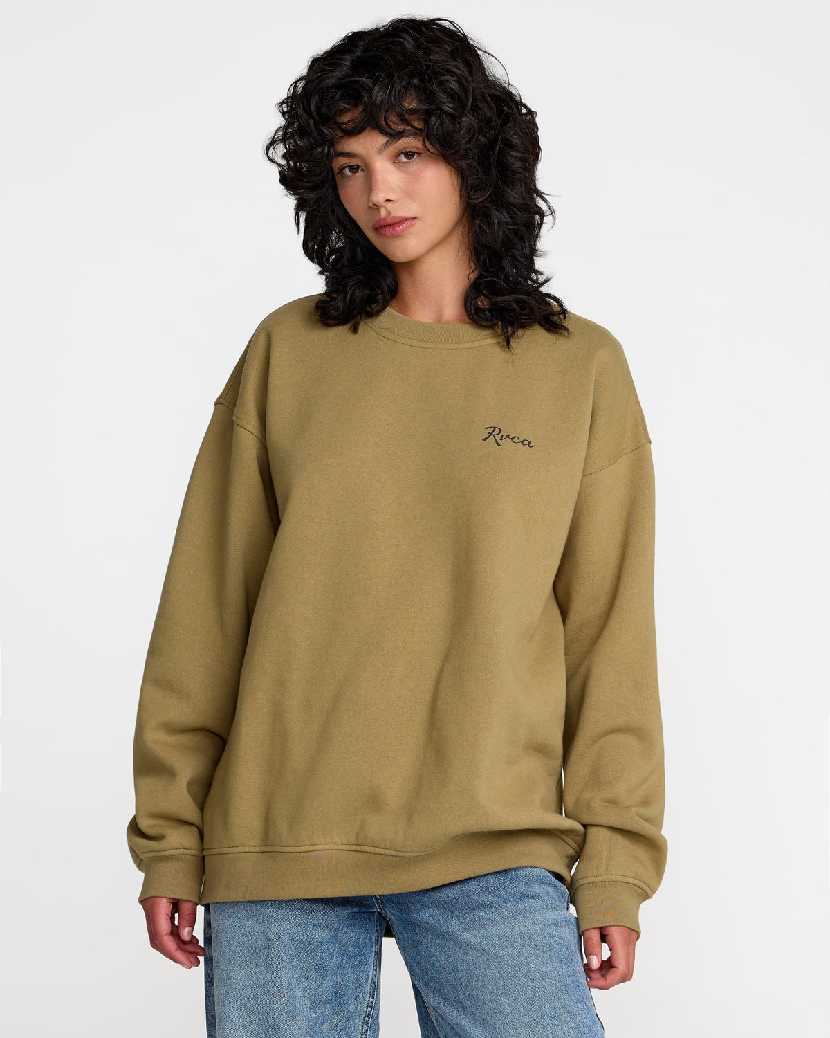 Baggie Boyfriend Pullover - Lentil Green
