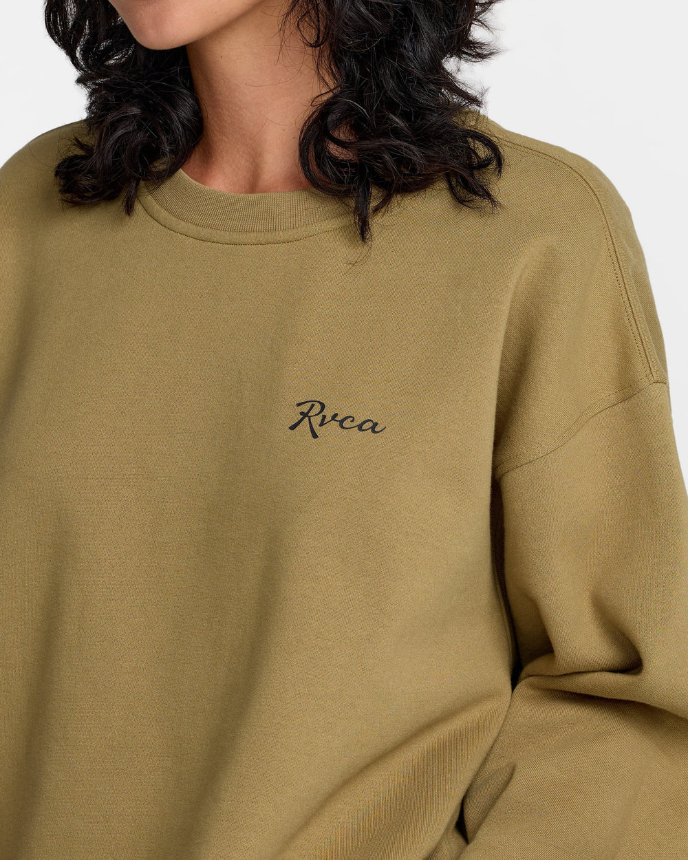 Baggie Boyfriend Pullover - Lentil Green