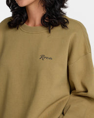Baggie Boyfriend Pullover - Lentil Green