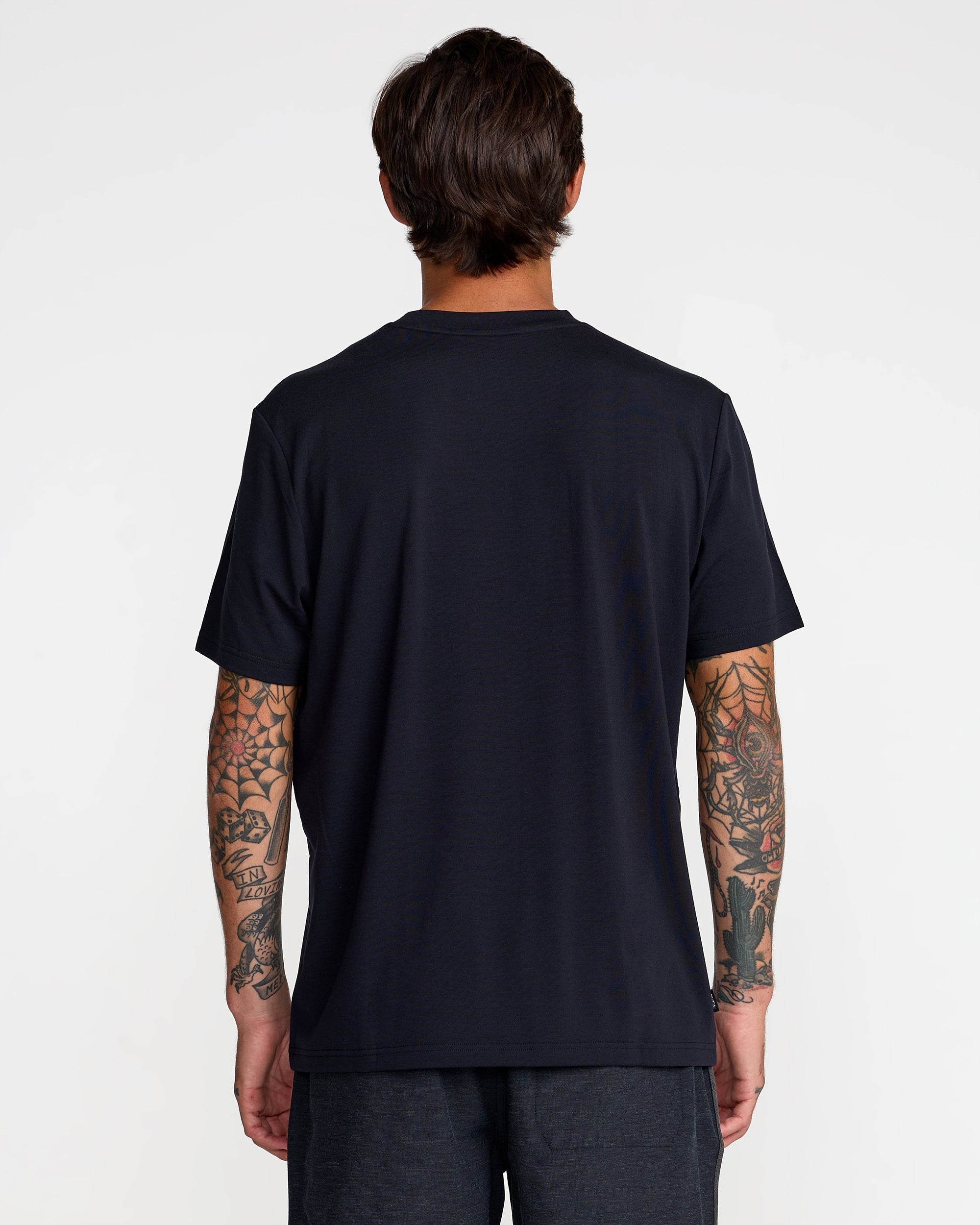 Balance Pocket Stripe Tee - Black
