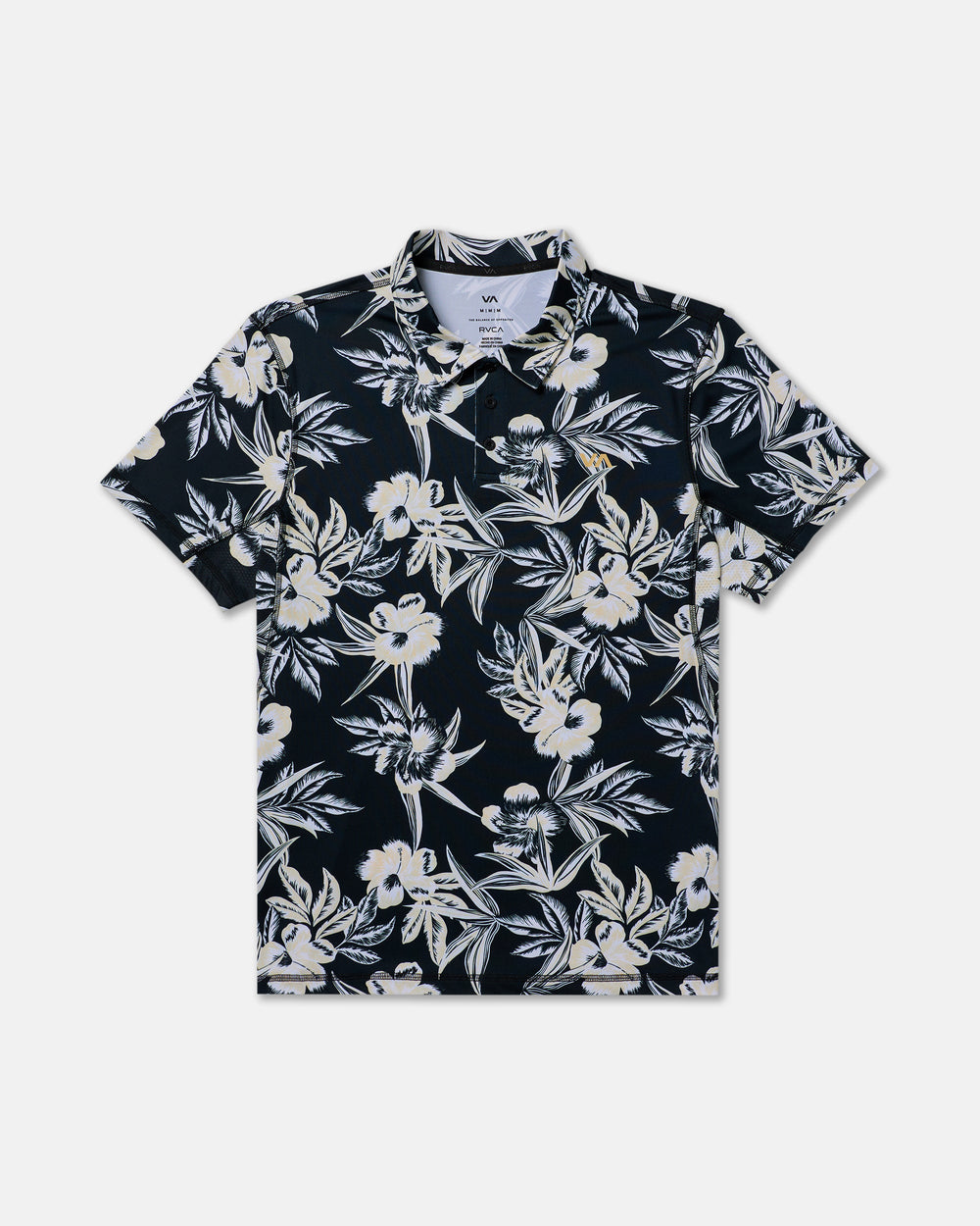 Sport Vent Polo - Black Floral