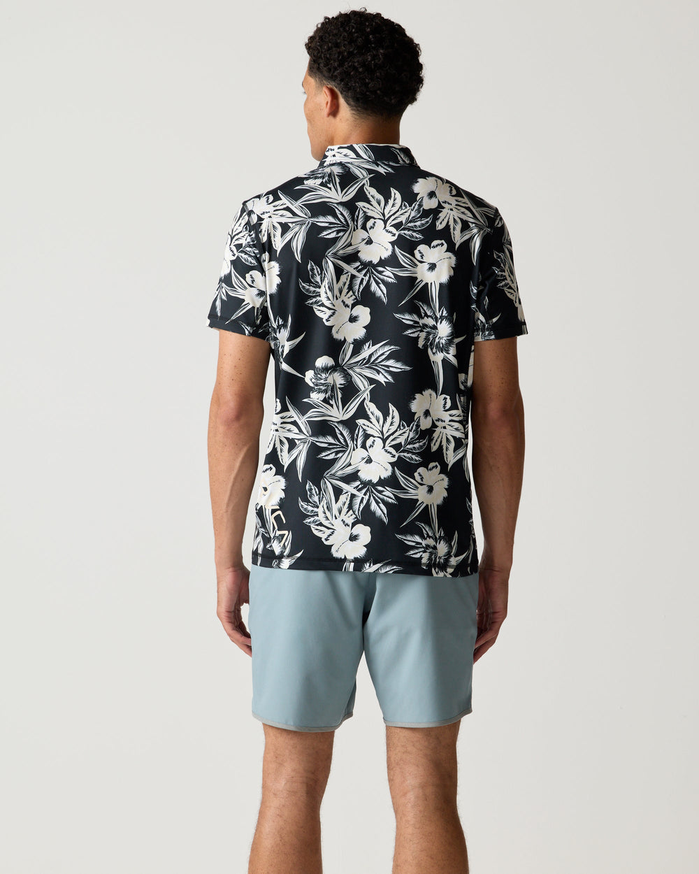 Sport Vent Polo - Black Floral