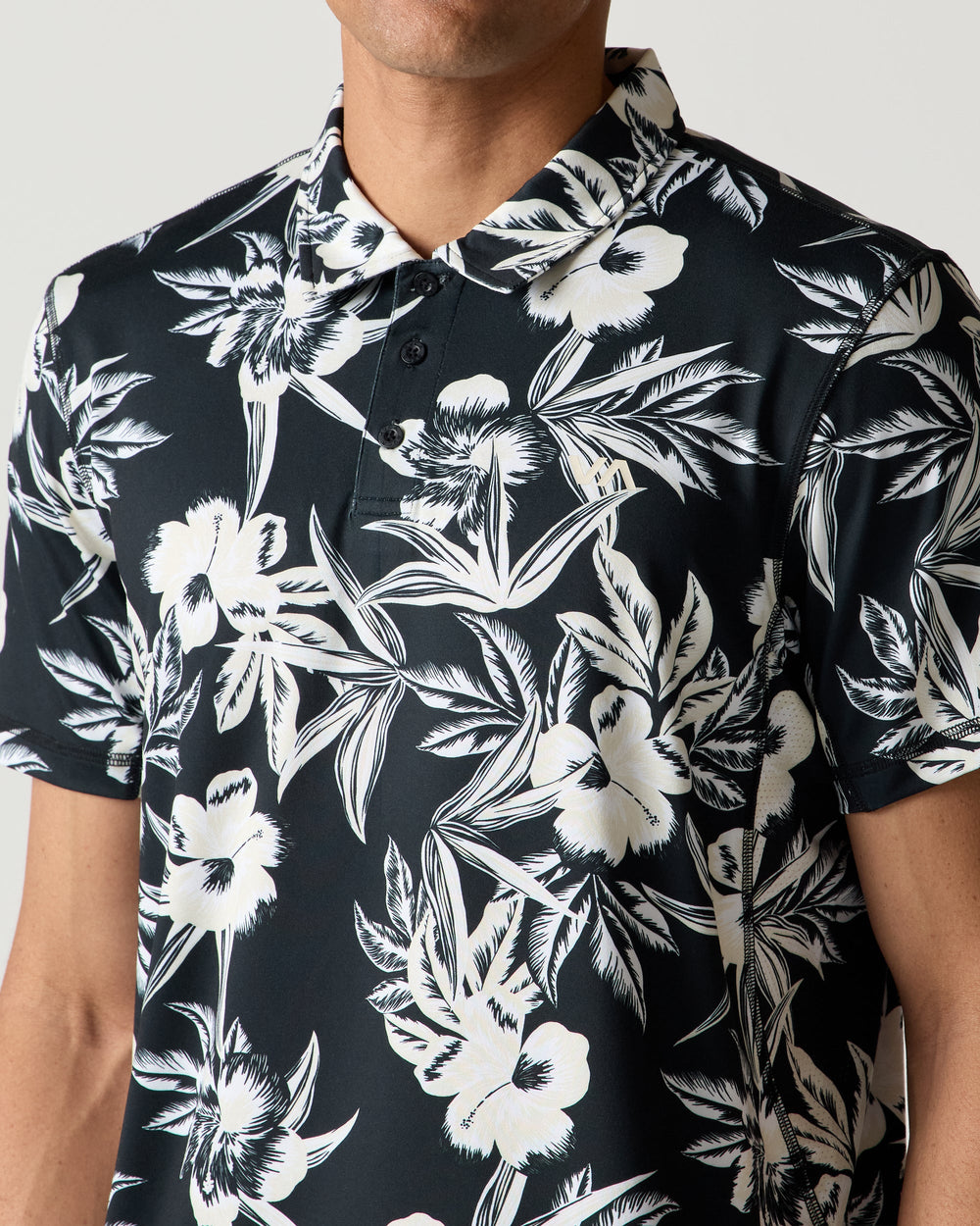 Sport Vent Polo - Black Floral