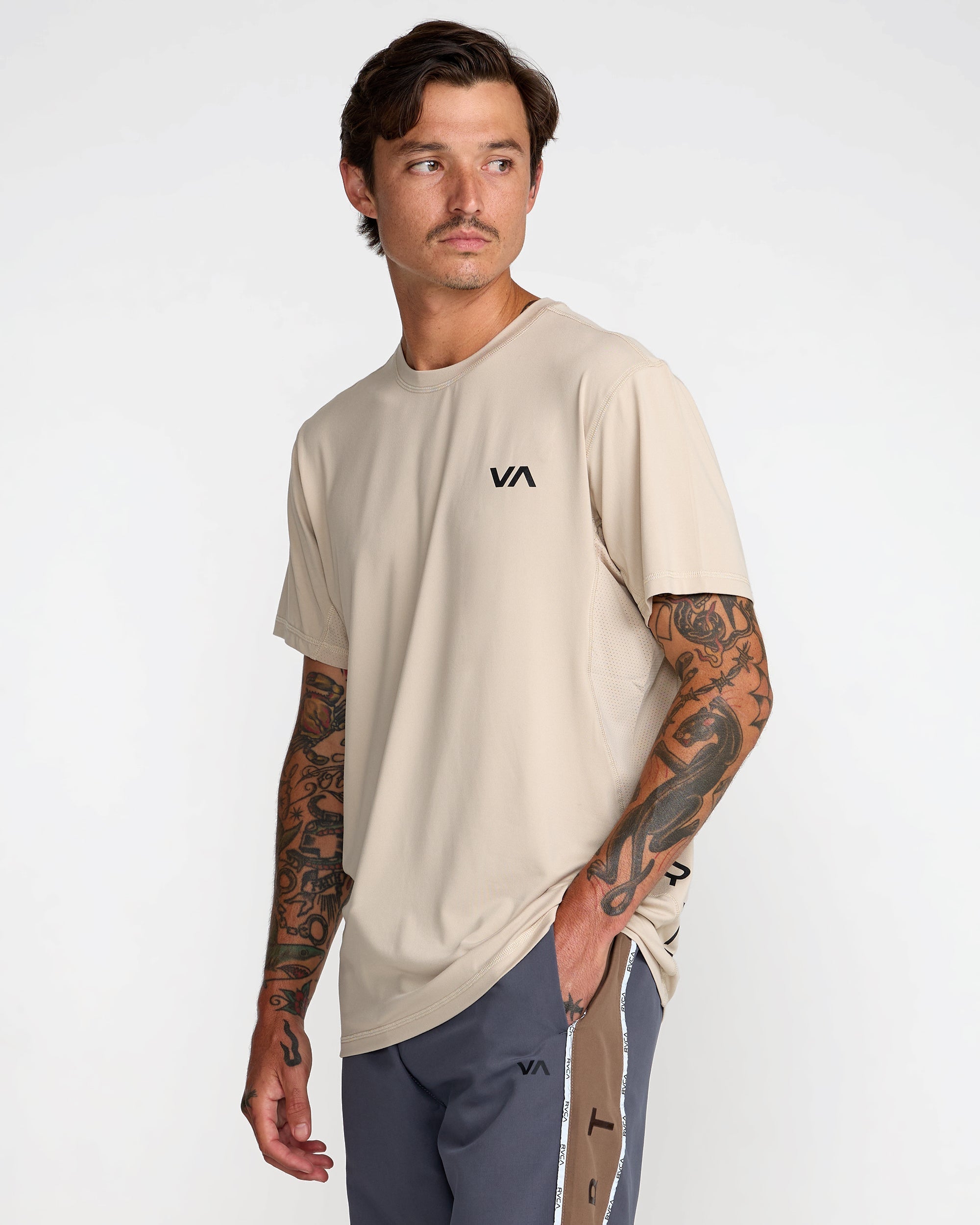 Sport Vent Short Sleeve Tee - Light Khaki