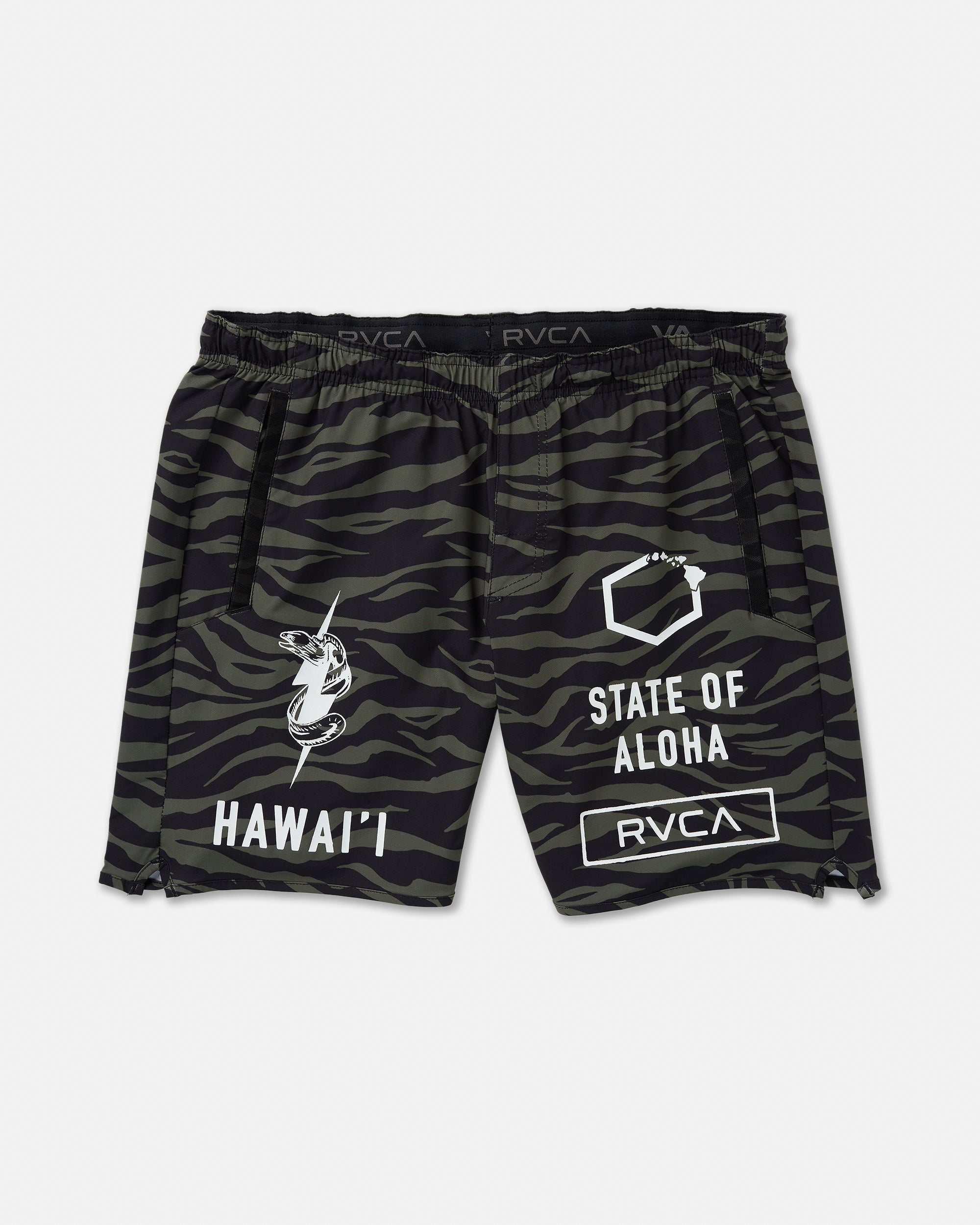 Hawaii Yogger Stretch 17" Short - Fatigue