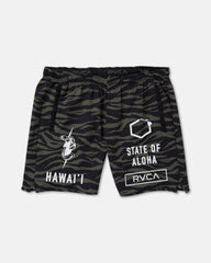 Hawaii Yogger Stretch 17" Short - Fatigue