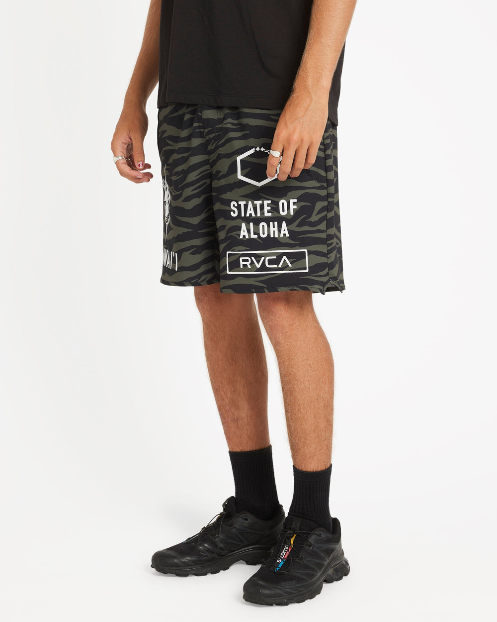 Hawaii Yogger Stretch 17" Short - Fatigue