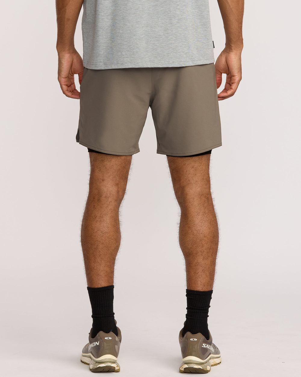 Yogger 2 In 1 Short 17" Short - Mushroom