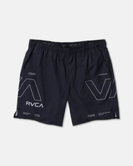 Yogger 2 In 1 Short 17" Short - Rvca Black