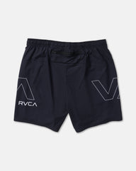 Yogger 2 In 1 Short 17" Short - Rvca Black