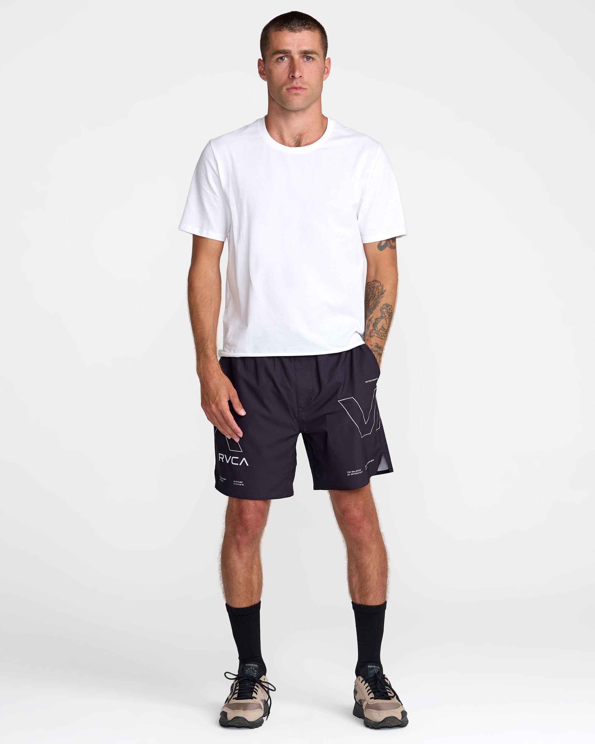Yogger 2 In 1 Short 17" Short - Rvca Black