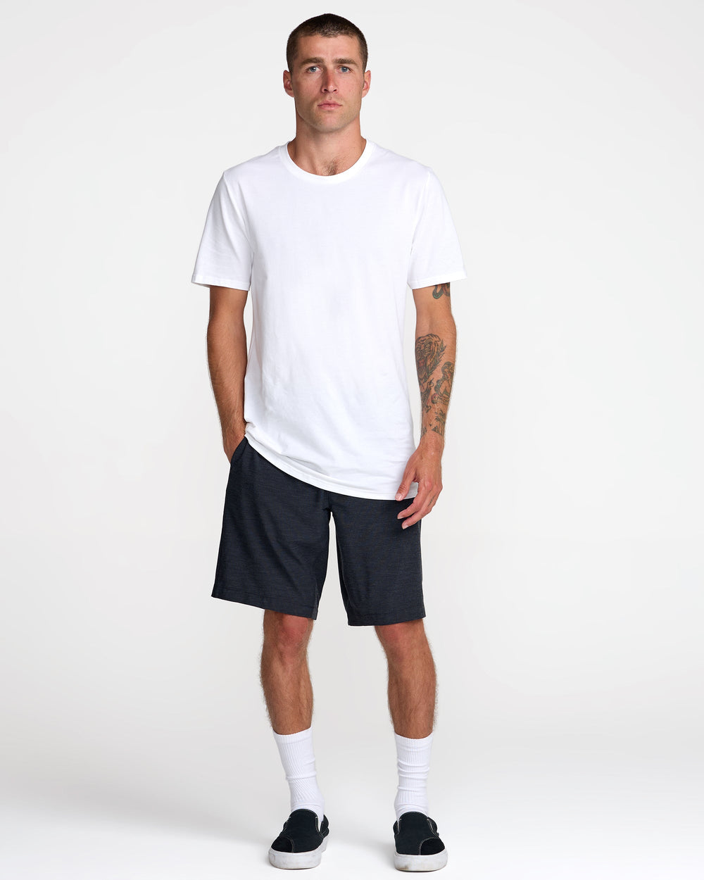 Sport Course Chino Short - Heather Black