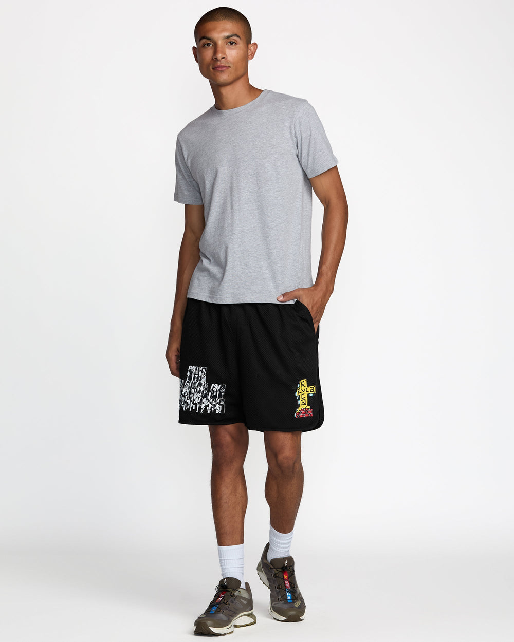 Jesse VA Essntl Mesh 19" Short - Black