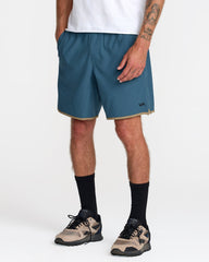 Yogger Stretch Contrast 17" Short - Duck Blue