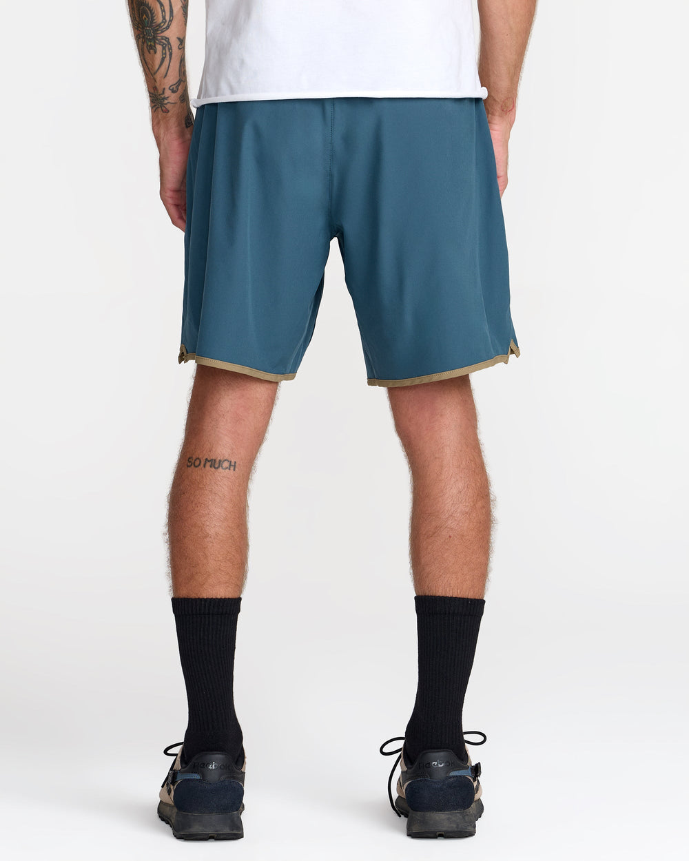 Yogger Stretch Contrast 17" Short - Duck Blue