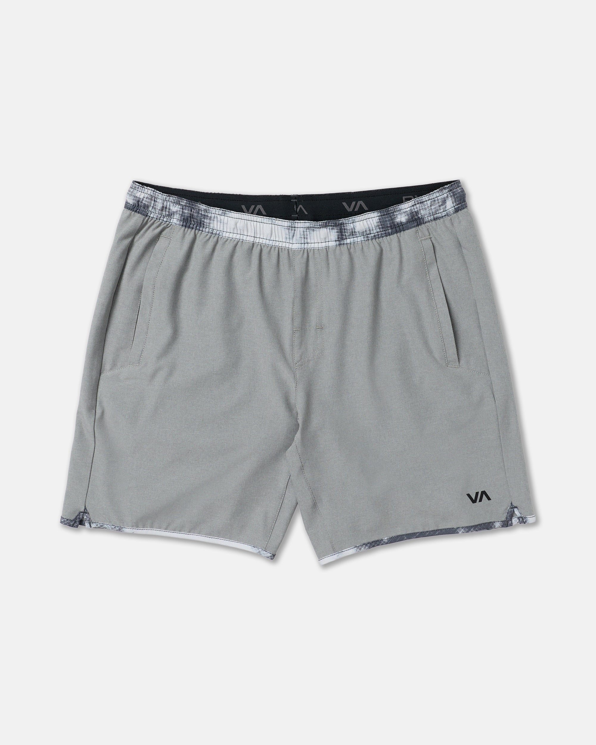 Yogger Stretch Contrast 17" Shorts - Heather Grey 1
