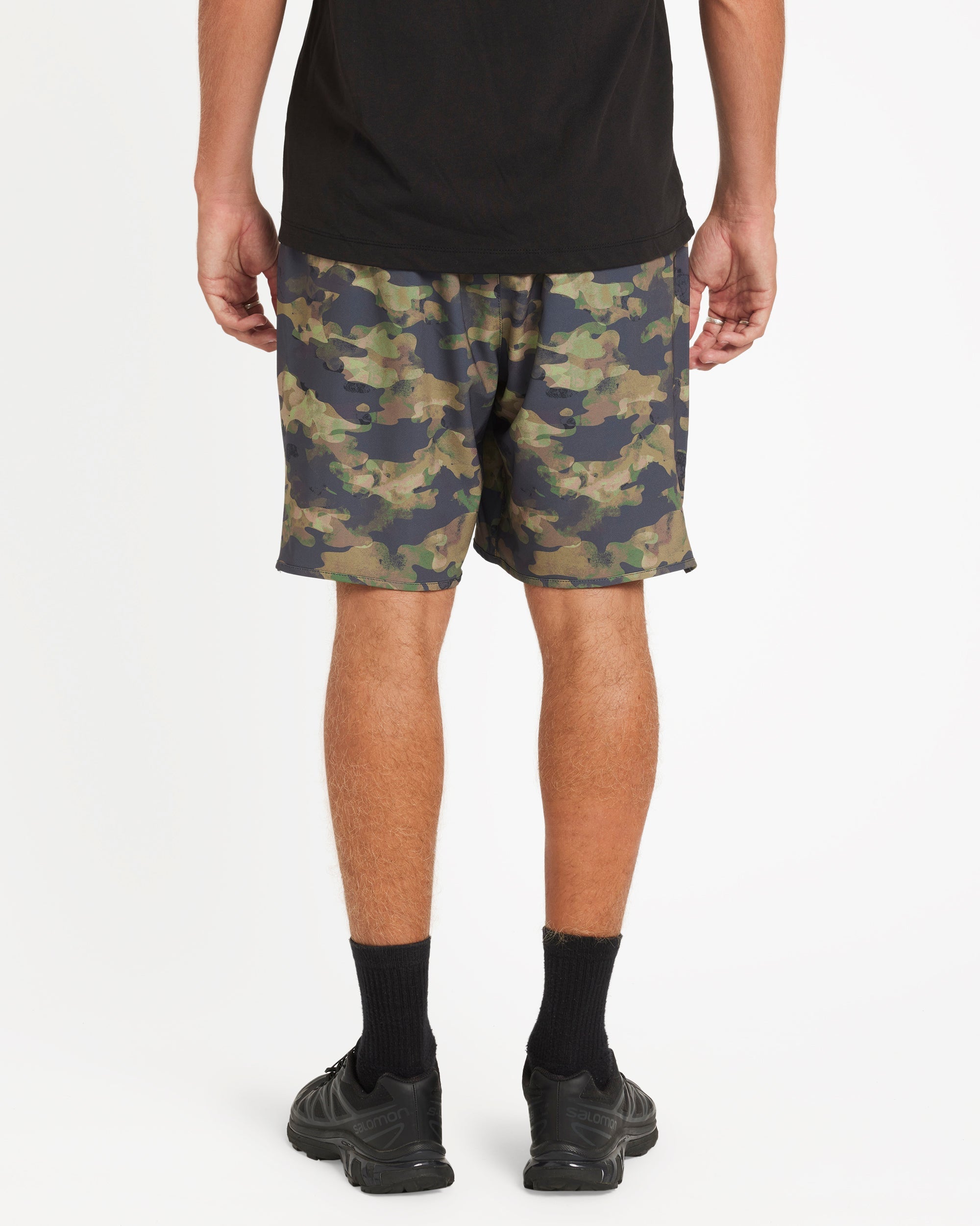 Yogger Stretch Contrast 17" Short - Olive