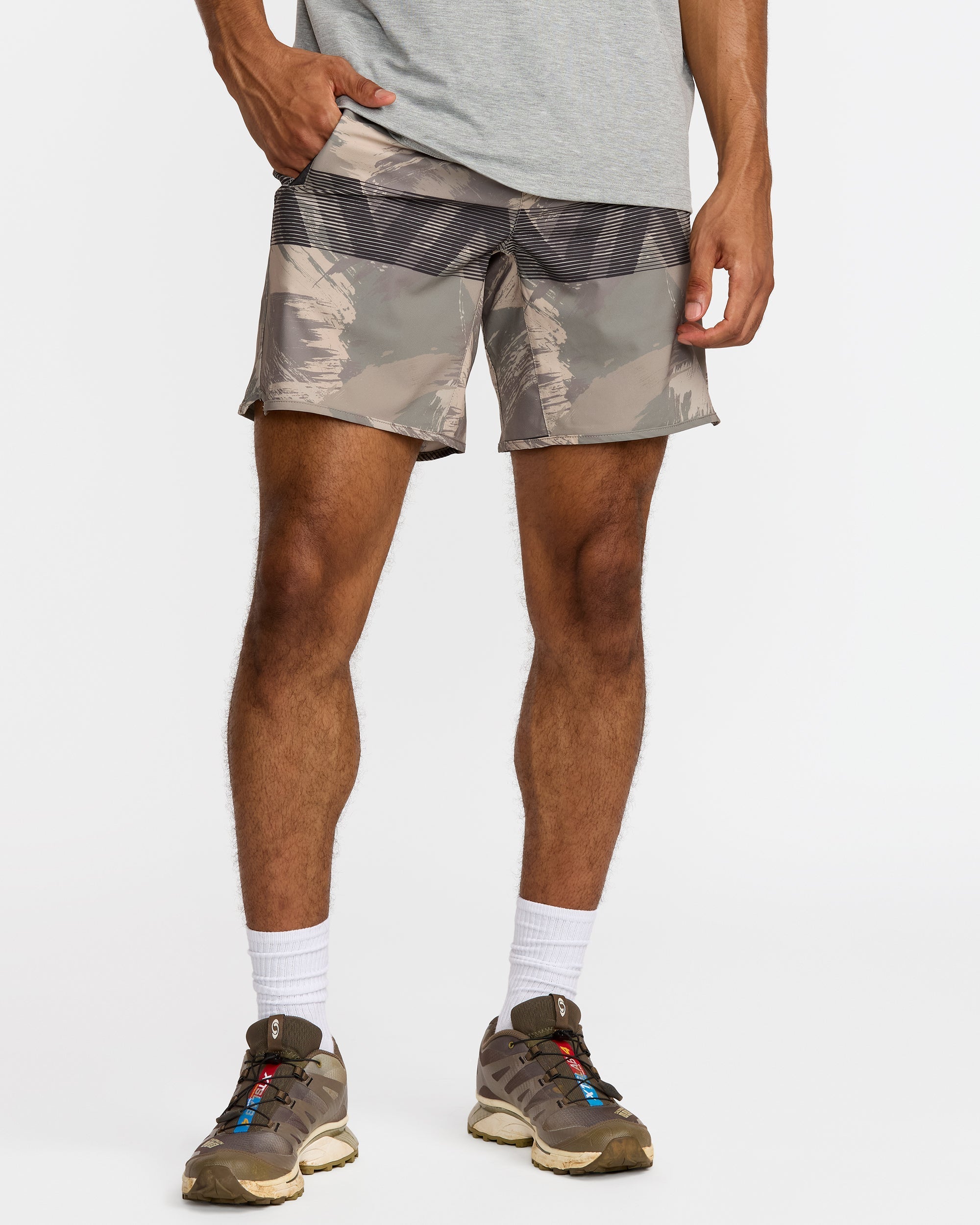 Yogger Stretch 17" Short - Khaki Camo