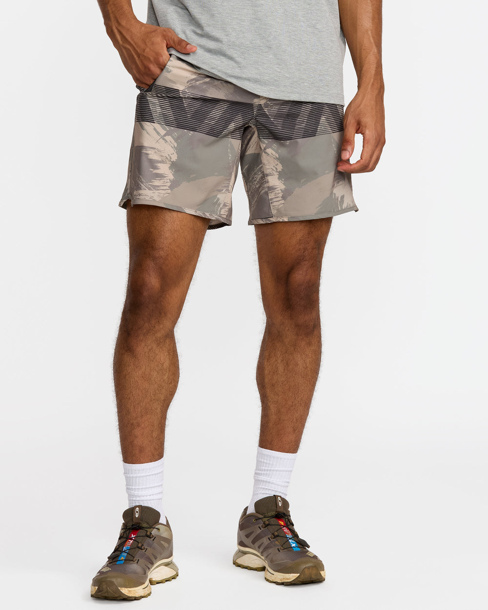 Yogger Stretch 17" Short - Khaki Camo