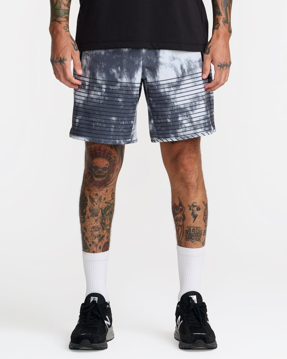 Yogger Stretch 17" Shorts - Black Blur