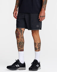 Yogger Hybrid 17" Short - Rvca Black