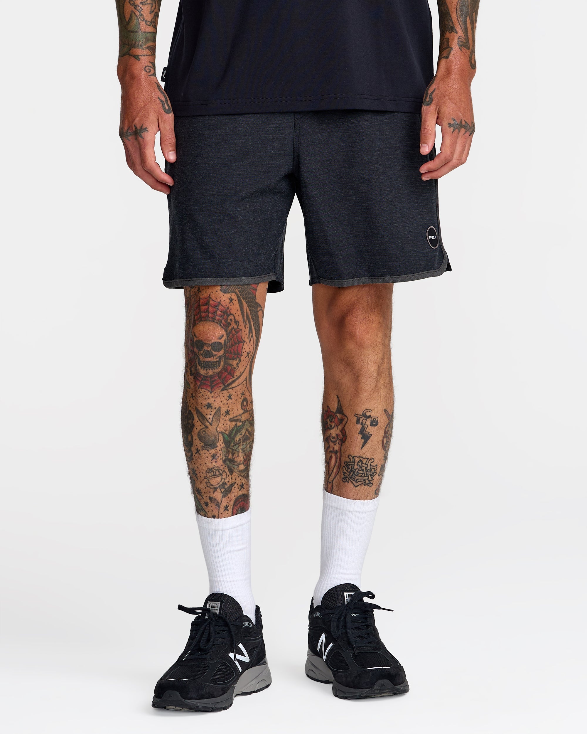 Yogger Hybrid 17" Short - Rvca Black