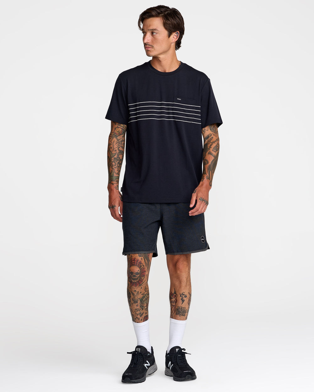 Yogger Hybrid 17" Short - Rvca Black
