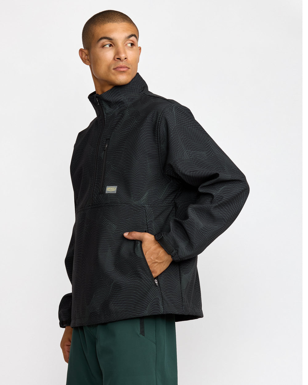 Grid Anorak - RVCA Black