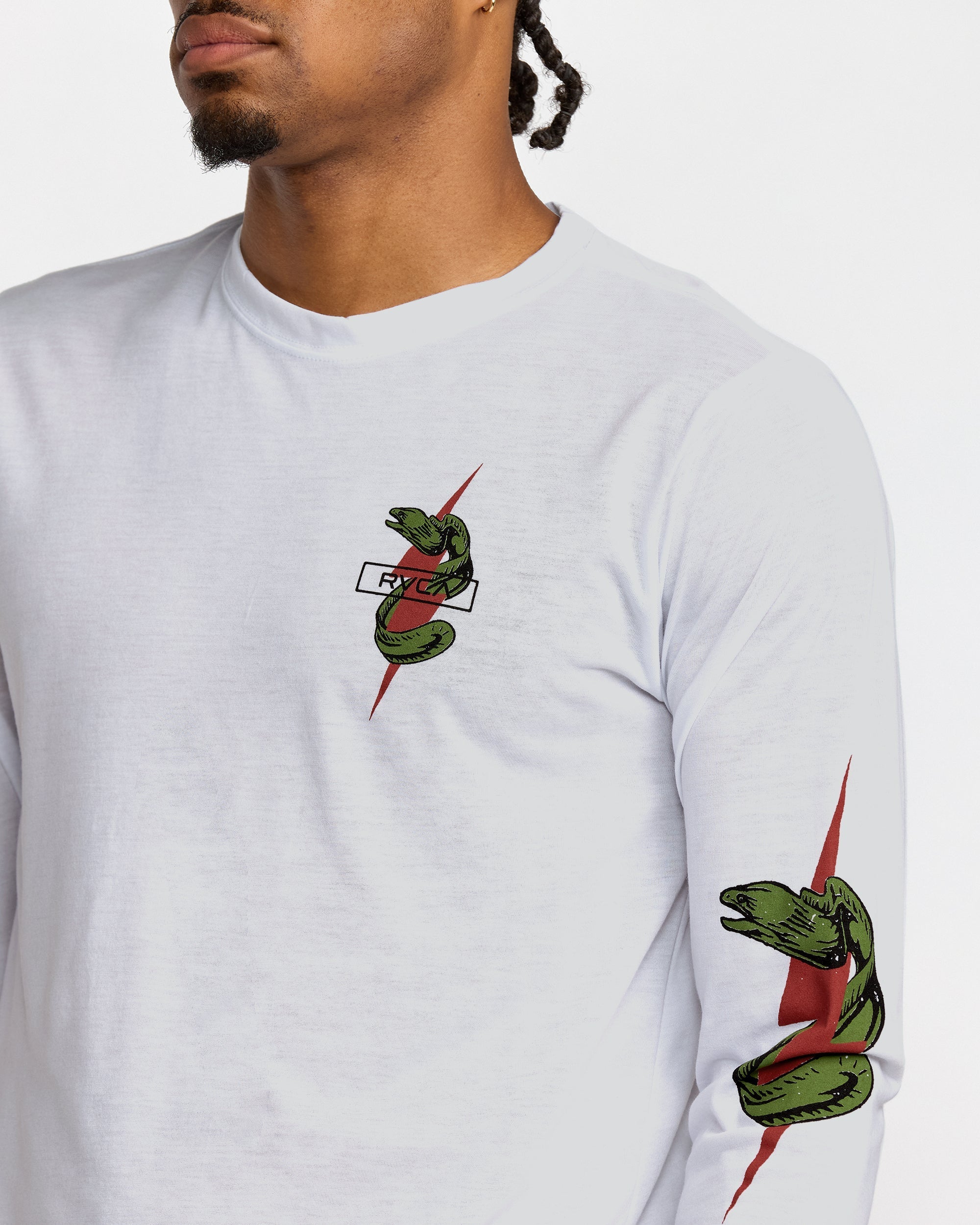 Shock Squad Long Sleeve Tee - White