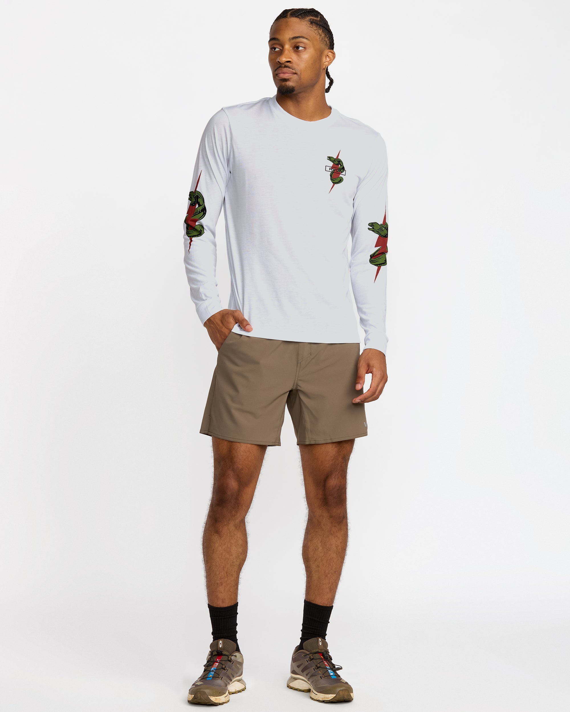 Shock Squad Long Sleeve Tee - White