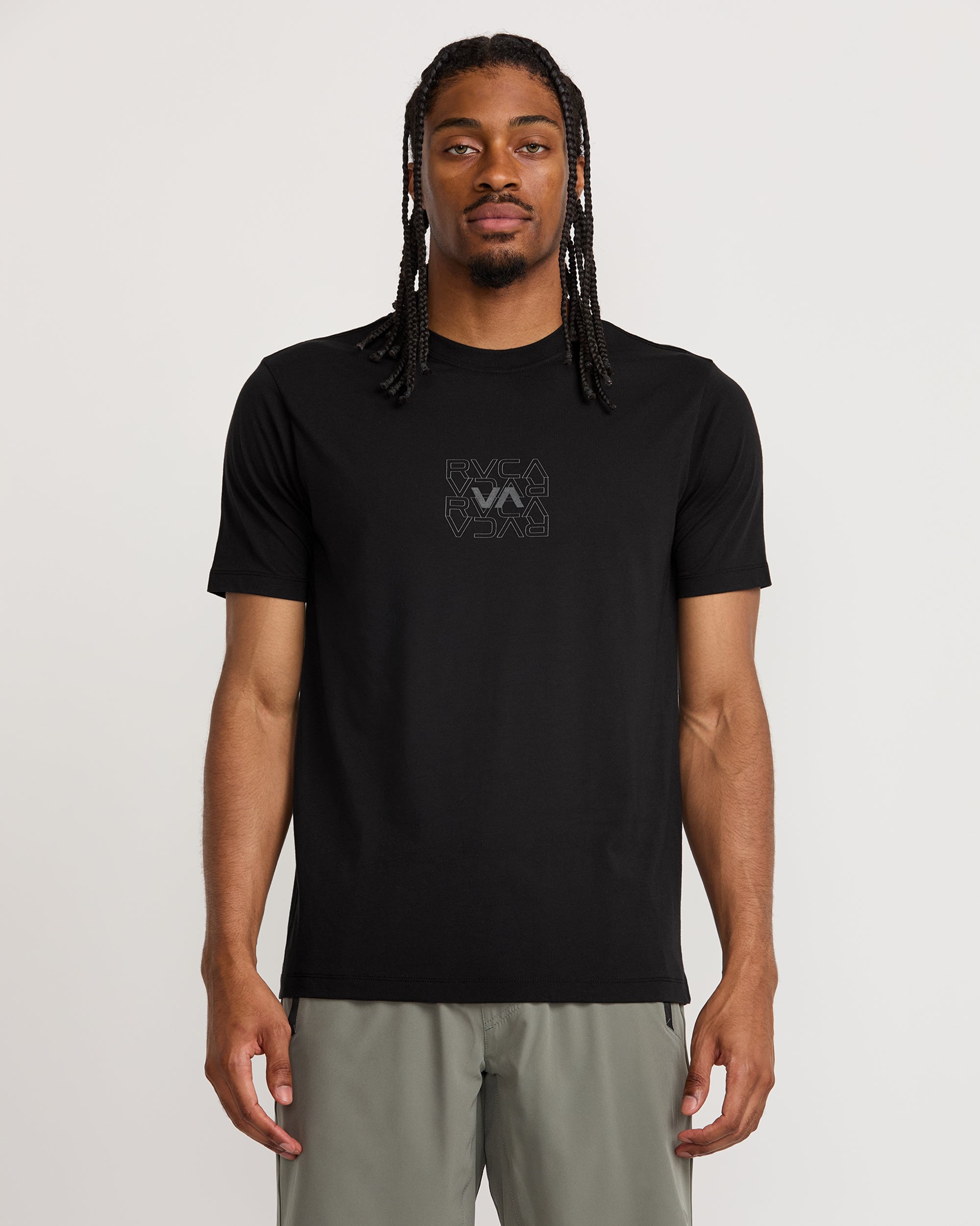 RVCA Pin Flip Short Sleeve Tee - Black