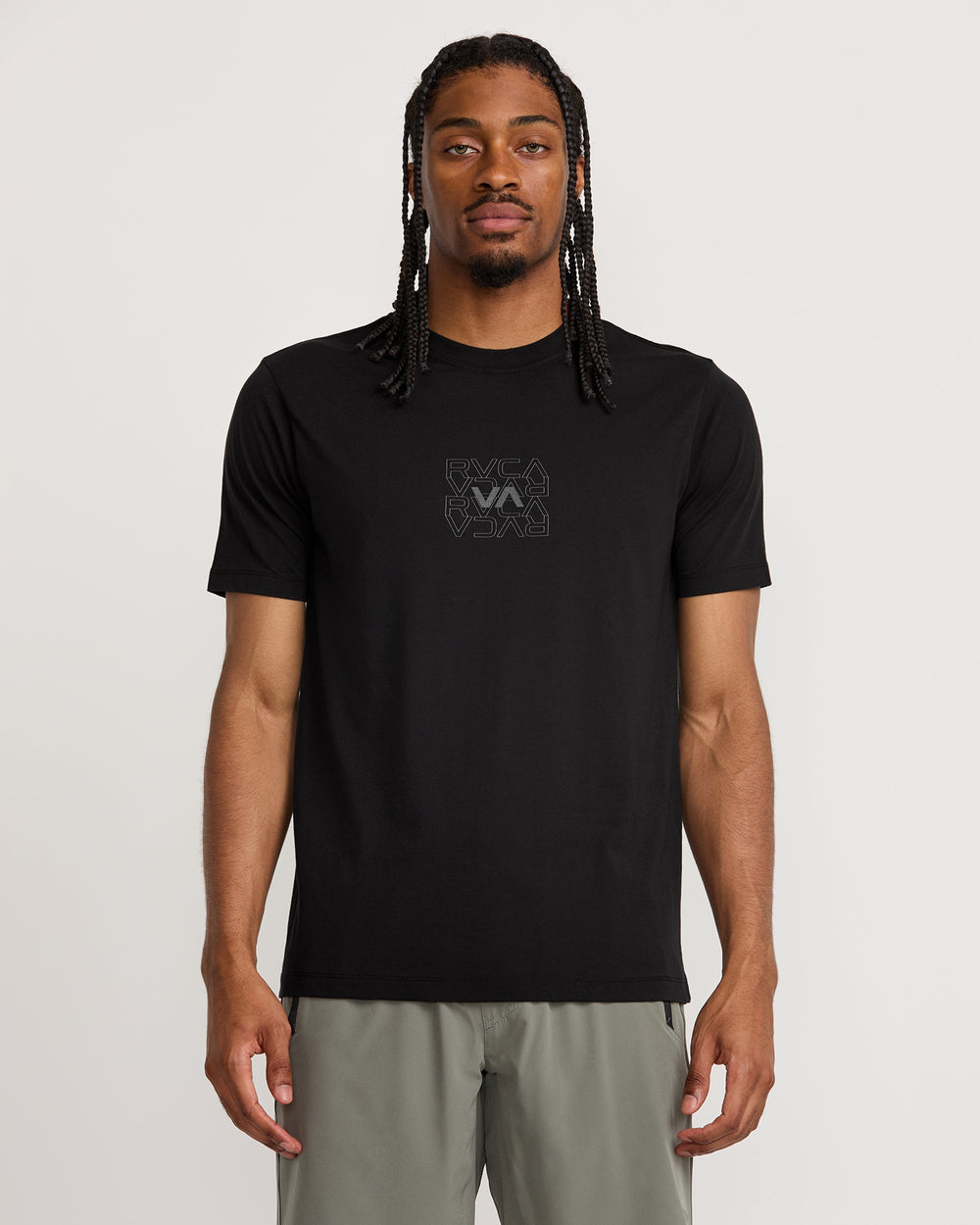RVCA Pin Flip Short Sleeve Tee - Black
