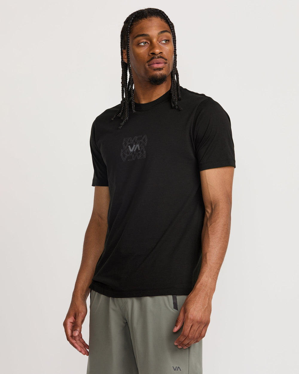 RVCA Pin Flip Short Sleeve Tee - Black