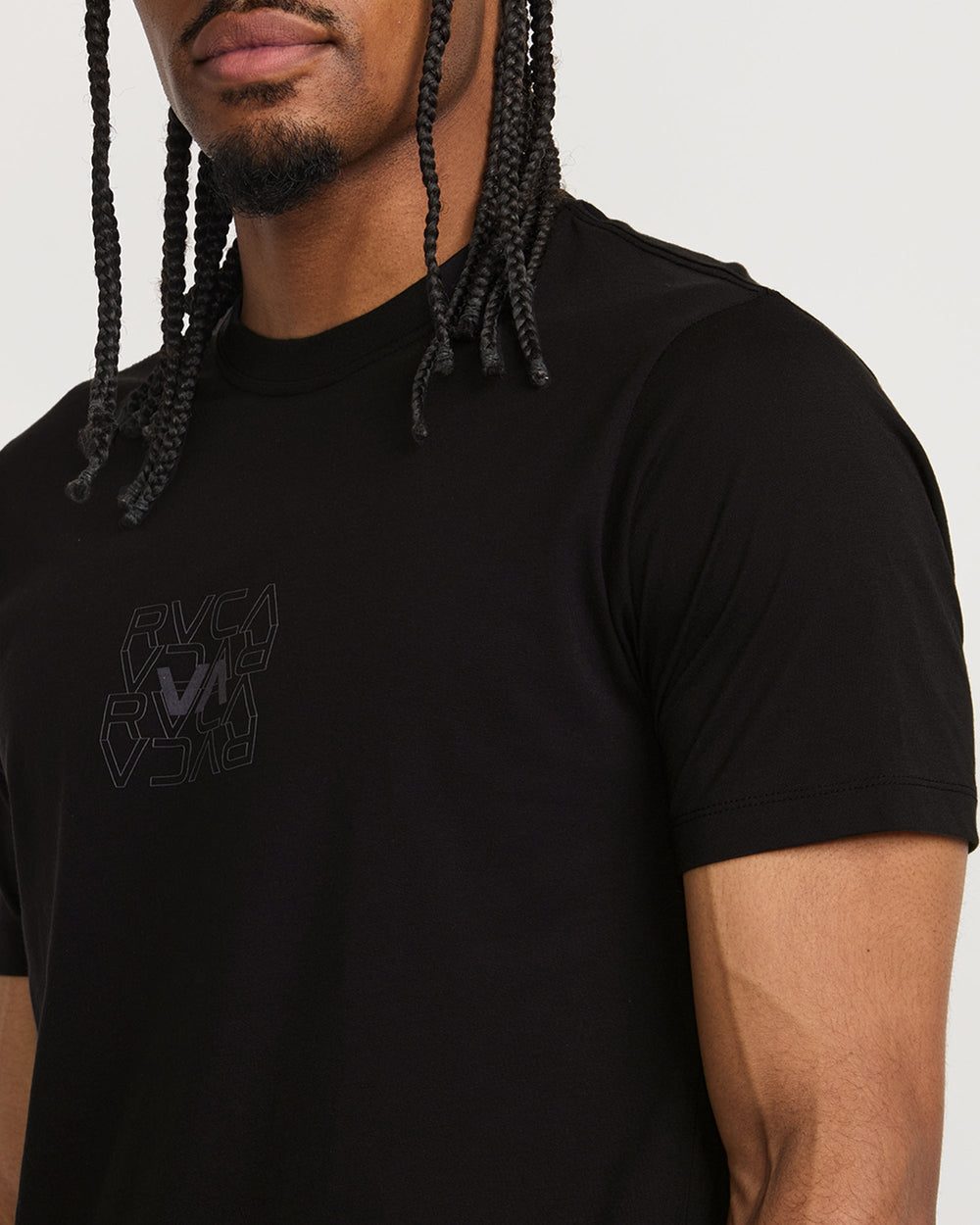 RVCA Pin Flip Short Sleeve Tee - Black