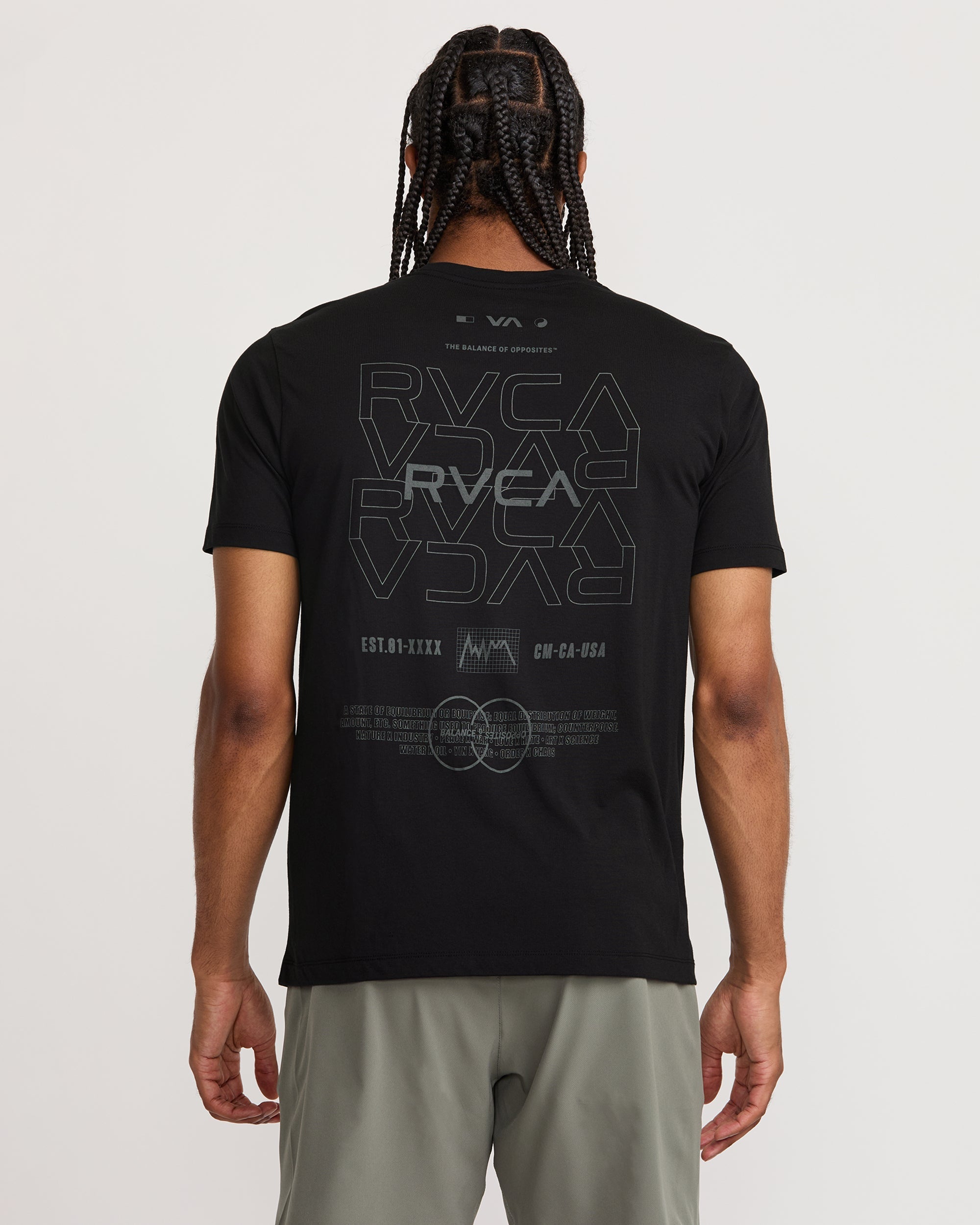 RVCA Pin Flip Short Sleeve Tee - Black
