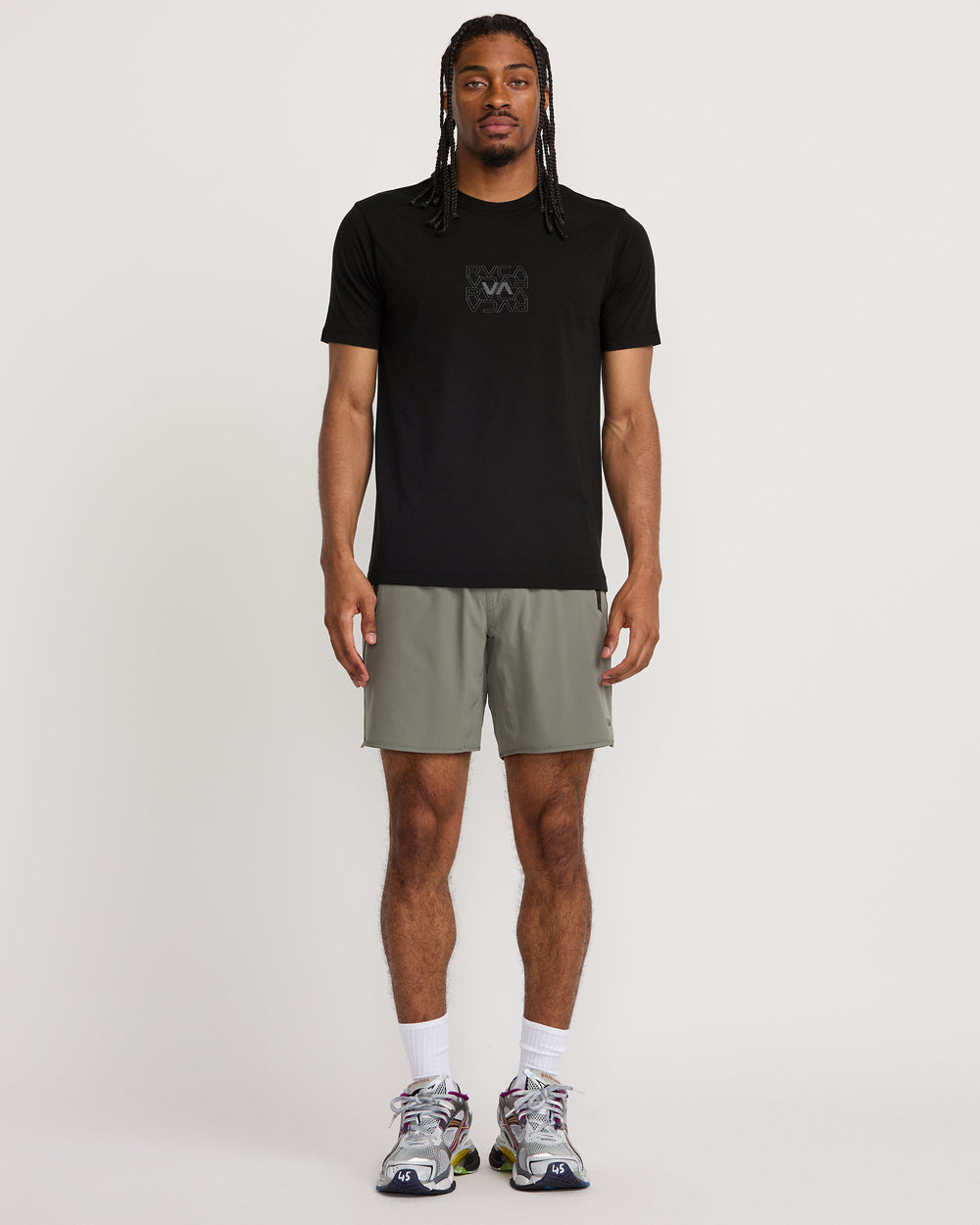 RVCA Pin Flip Short Sleeve Tee - Black